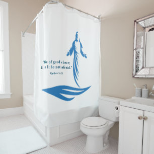 Rideaux De Douche Matthieu 14:27 Jésus marche sur l'eau