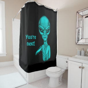 Rideaux De Douche Mauvais Alien, Tu es le prochain !