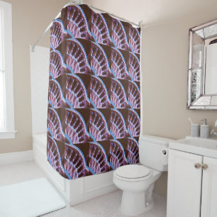 RIDEAUX DE DOUCHE MAUVE ARCHITECTURAL FANS