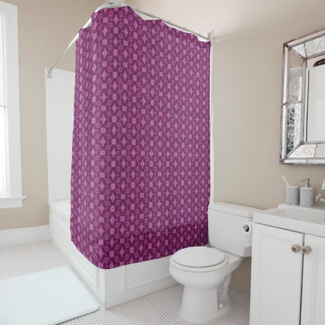 Rideaux De Douche Mauve pour vous (En situation)