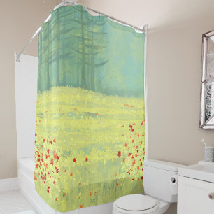 Rideaux De Douche Meadow Landscape