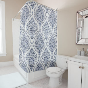 Rideaux De Douche Médaille Bleu Indigo