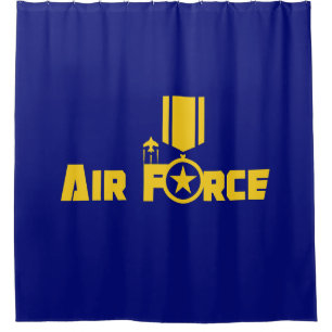 Rideaux De Douche Médaille des étoiles militaires de la Force aérien