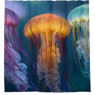 Rideaux De Douche Méduse couleur vive