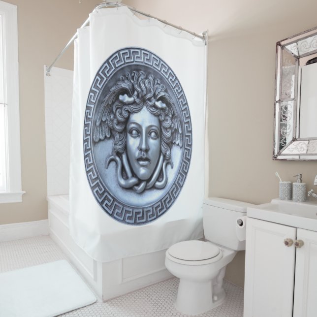 Rideaux De Douche Méduse d'argent (En situation)