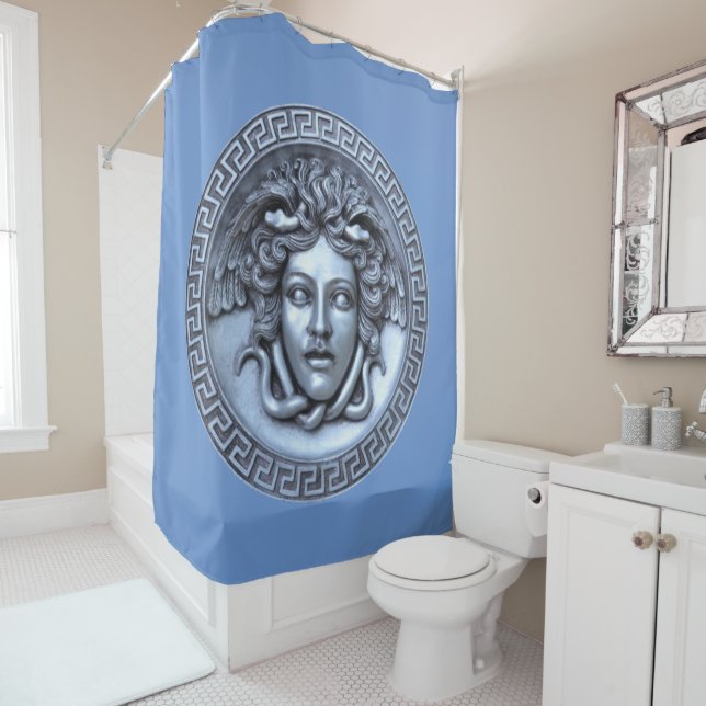 Rideaux De Douche Méduse d'argent (En situation)