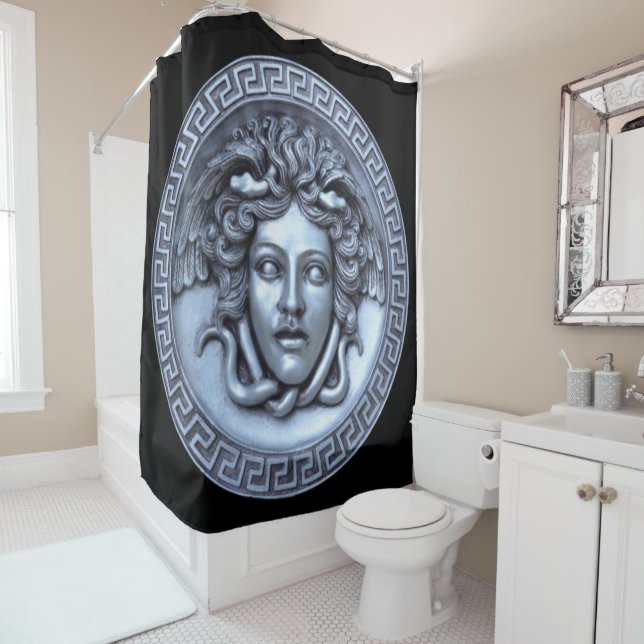 Rideaux De Douche Méduse d'argent (En situation)