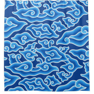 Rideaux De Douche Megamendung batik motif megamendung