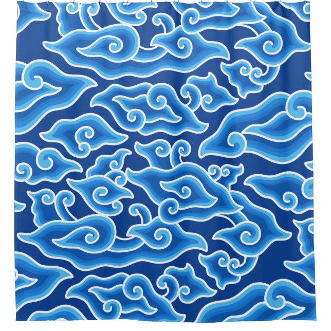 Rideaux De Douche Megamendung batik motif megamendung (Devant)