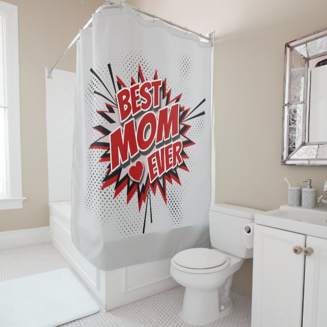 Rideaux De Douche Meilleure maman jamais (En situation)