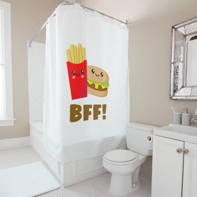Rideaux De Douche Meilleurs amis pour toujours (En situation)