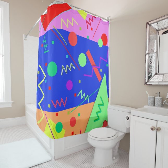 Rideaux De Douche Memphis n° 53 (En situation)