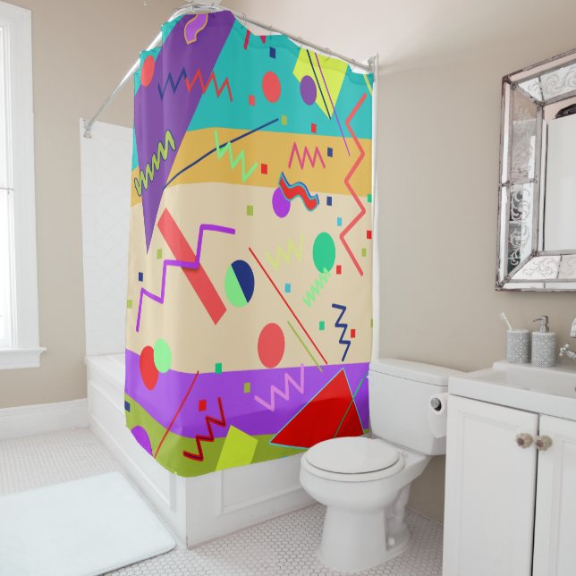 Rideaux De Douche Memphis n° 56 (En situation)