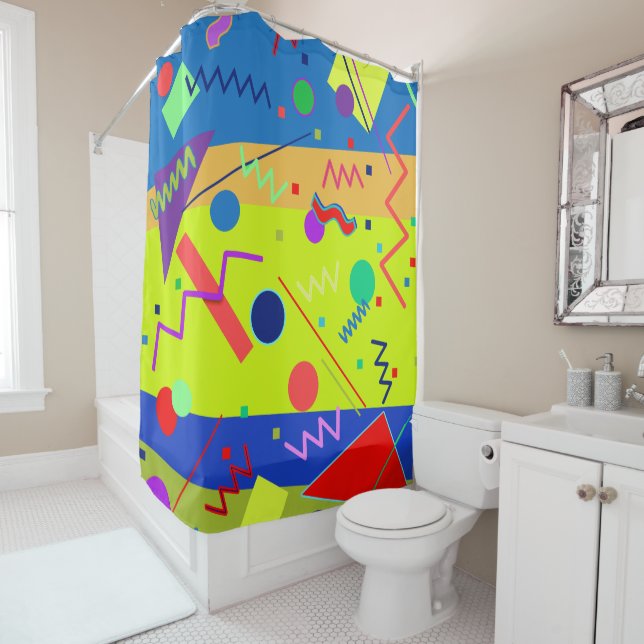 Rideaux De Douche Memphis n° 59 (En situation)