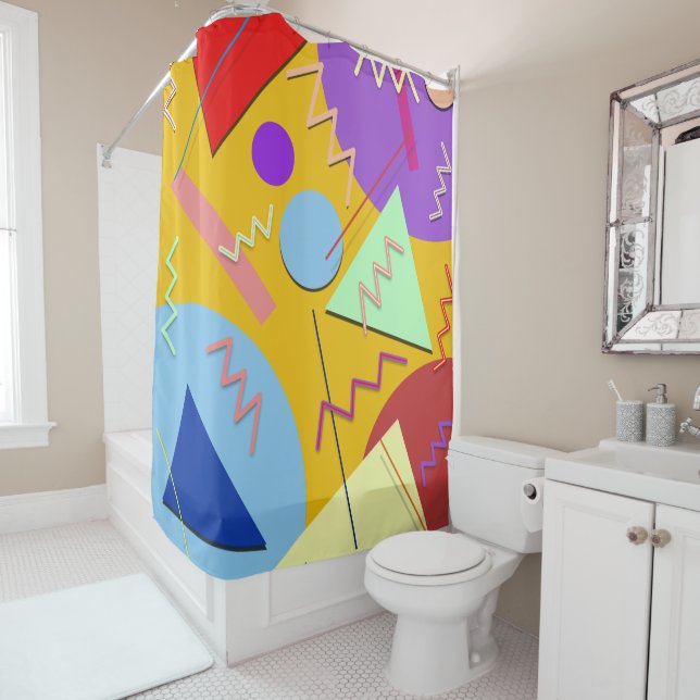 Rideaux De Douche Memphis No 8 (En situation)