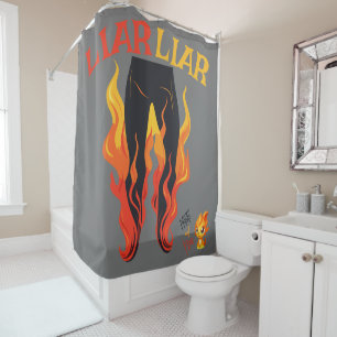 Rideaux De Douche Menteur, menteur, Pant est en feu