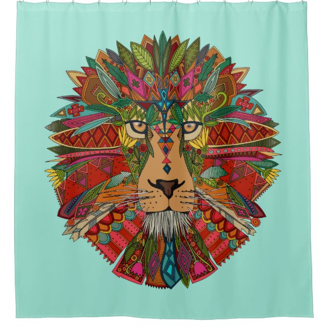 Rideaux De Douche menthe de lion (Devant)