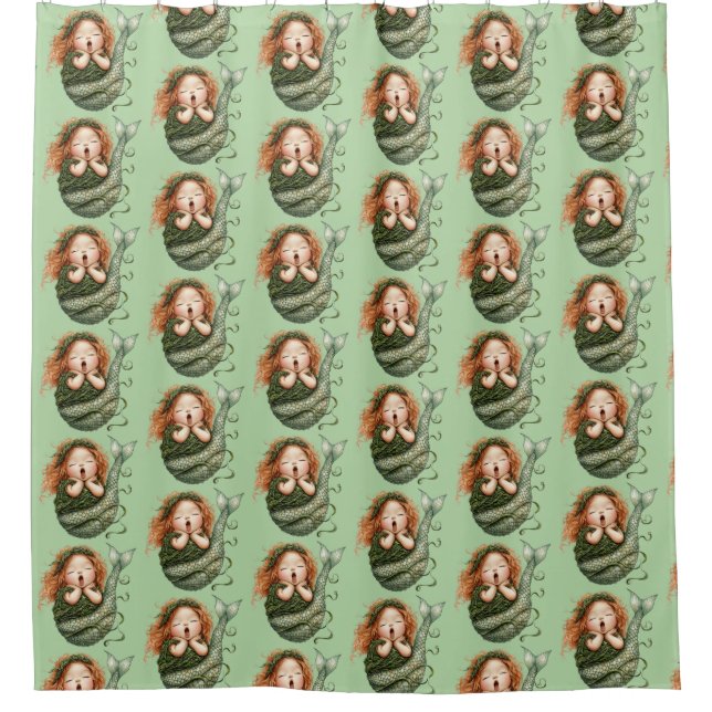 Rideaux De Douche Mermaid Shower Curtain (Devant)