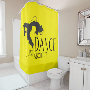 Rideaux De Douche Message amusant - Juste Danser À Ce Sujet 1