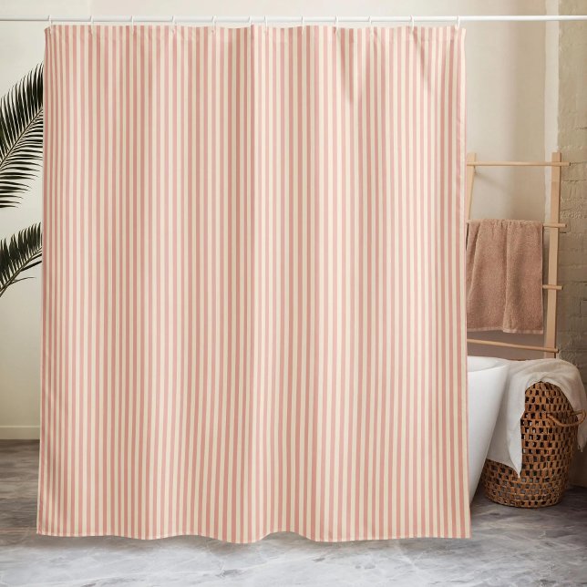 Rideaux De Douche Minimaliste rayé  (Créateur téléchargé)