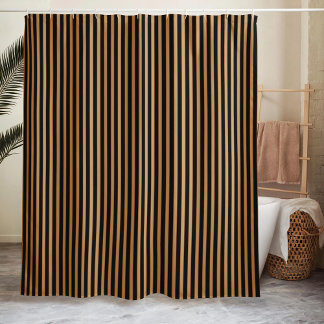 Rideaux De Douche Minimaliste rayé noir