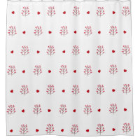 Minuscule Rouge Et Blanc Amour Arbre Coeur