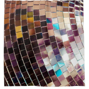 Rideaux De Douche Mirror Disco Ball