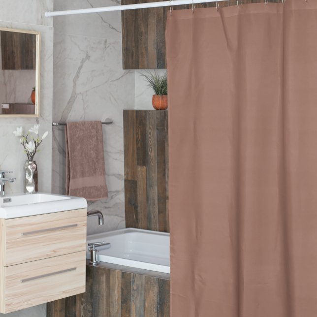 Rideaux De Douche Mocha Mousse Solid Brown (Créateur téléchargé)