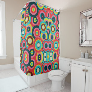 Rideaux De Douche Mode géométrique Vintage-Motif élégant moderne