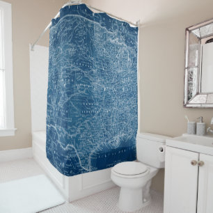 Rideaux De Douche Modèle de carte des USA