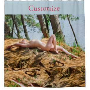 Rideaux De Douche Modèle féminin bronzage Thunder_Cove