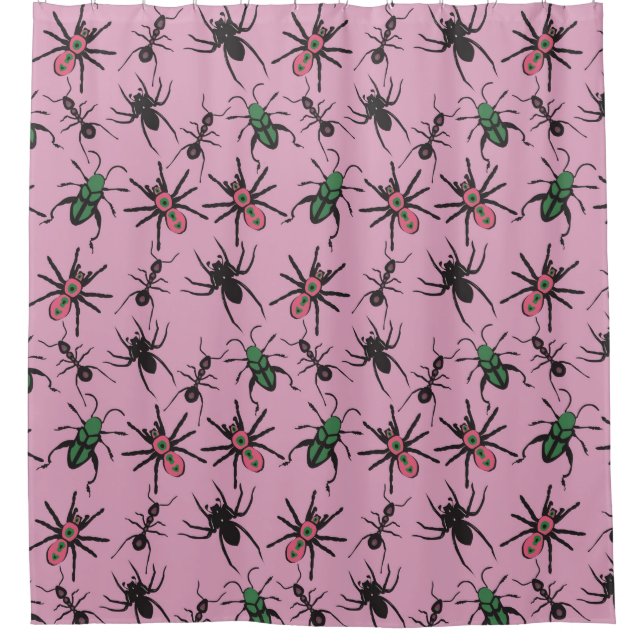 Rideaux De Douche Modèle floral coloré (Devant)
