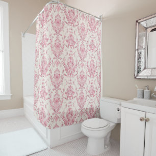 Rideaux De Douche Modèle Floral rose vintage