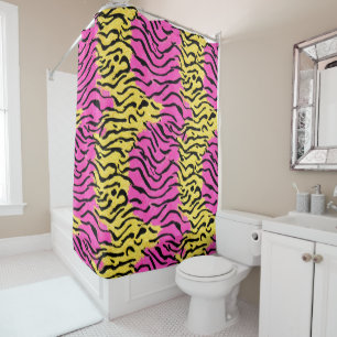 Rideaux De Douche Modèle Zebra Parties scintillant rose
