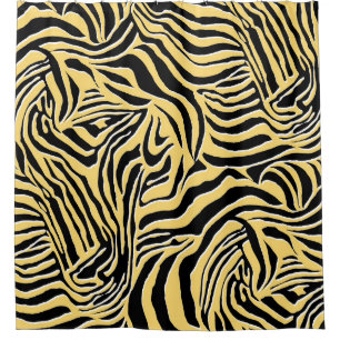 Rideaux De Douche Modèle zèbre sans couture, animal. Papier peint, a