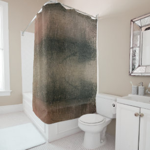 Rideaux De Douche Moderne Abstrait Rose Noir Or Grunge