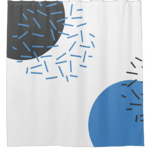 Rideaux De Douche Moderne, simple, cool, abstrait, motif graphique