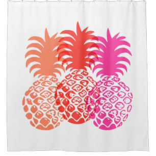 Rideaux De Douche Momona Pineapple Hawaiian Tropical