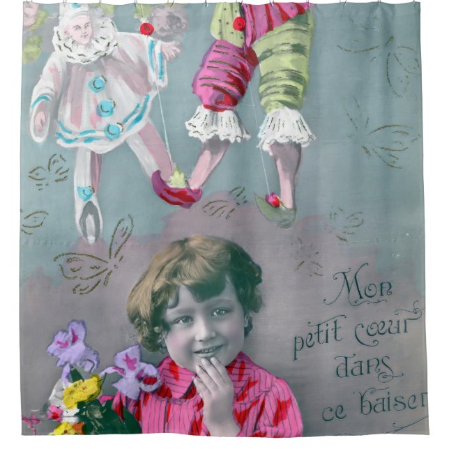 Rideaux De Douche Mon petit coeur dans ce baiser (Devant)