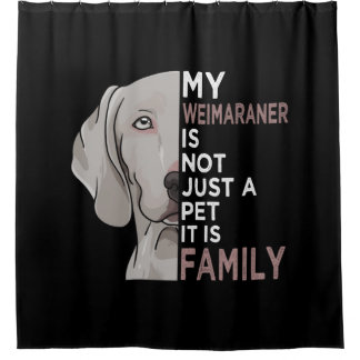 Rideaux De Douche Mon Weimaraner est la famille