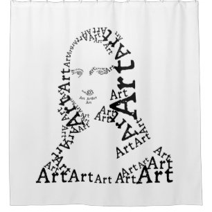Rideaux De Douche Mona Lisa En Mots