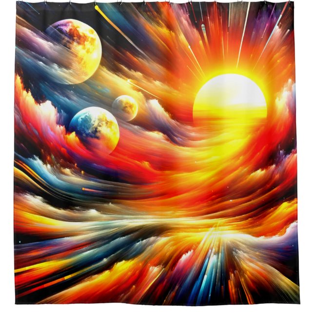 Rideaux De Douche Mondes d'art (Devant)