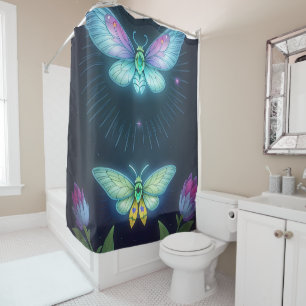 Rideaux De Douche Mondes Enchantés de Imaginaire de fée lunaire