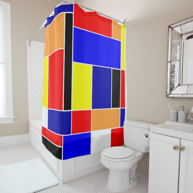 Rideaux De Douche Mondrian #48 (En situation)