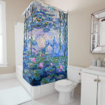 Rideaux De Douche Monet - Lys d'eau, 1919<br><div class="desc">Water Lilies,  1919,  célèbre peinture de Claude Monet</div>