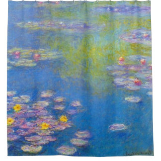Rideaux De Douche Monet Water Lilies 1908 Art