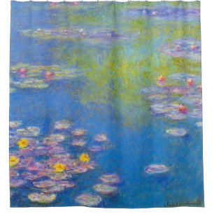 Rideaux De Douche Monet Water Lilies 1908 Fine Art