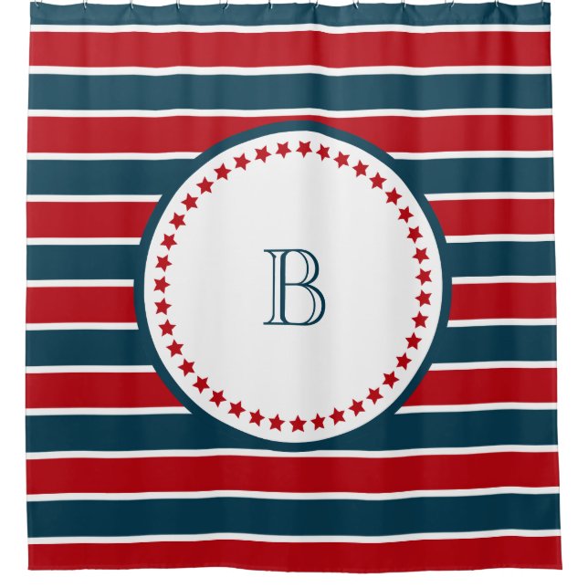 Rideaux De Douche Monogram design (Devant)
