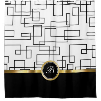 Rideaux De Douche Monogramme Classe