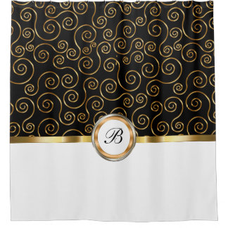 Rideaux De Douche Monogramme classique